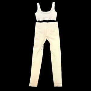 Squishy Ribbed Activewear Set Sm/Med Yellow Athleisure Training